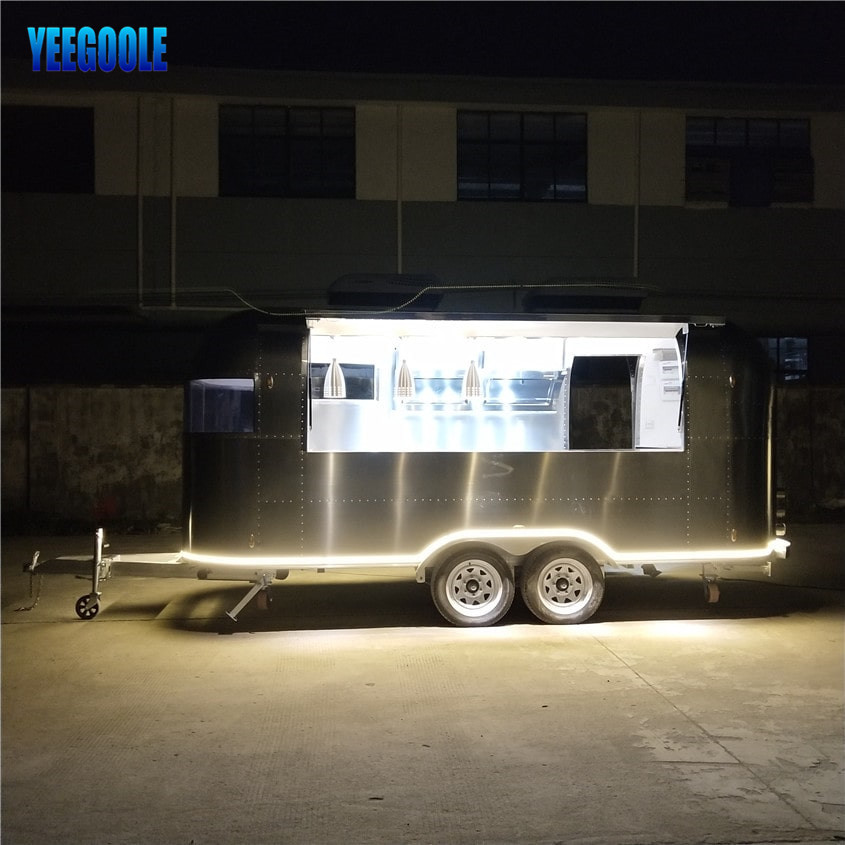 YG-TZ-66 Street Snack Vending Trailer Kaffeeanhänger, Shawarma Trailers Mobile Food Trucks zu verkaufen