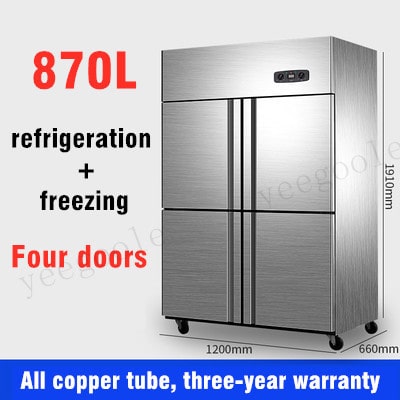 Aufrechter Kühlschrank Edelstahlkühlschrank Zweitüriger Kühlschrank Viertüriger Kühlschrank Sechstüriger Kühlschrank